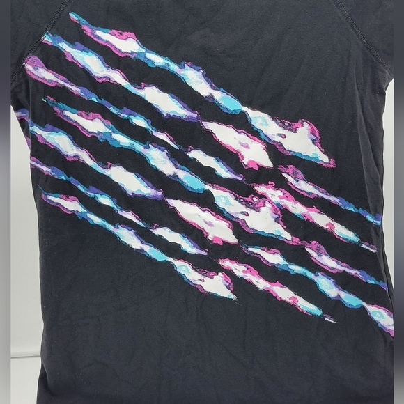 Ideology Women's Black Graphic Athletic Top Medium - Picture 2 of 4